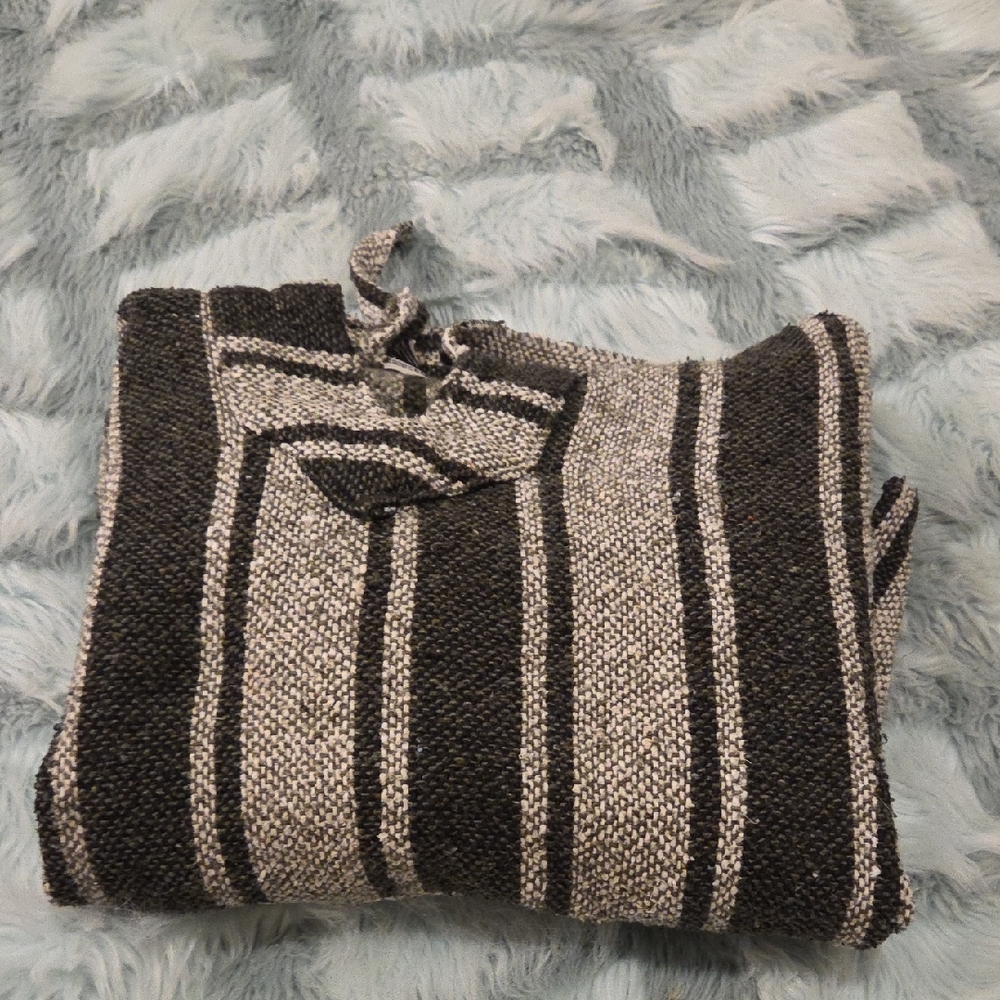 Striped Black and Gray Men's Sweater